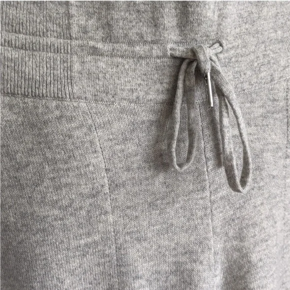 La Ligne Gray Knit Jogger Pants with Side Stripe - Picture 10 of 11